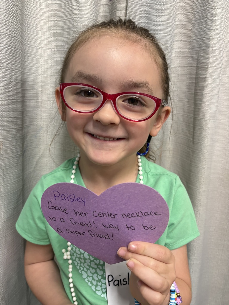 4/9/2026 Paisley received the Kindness Heart Award