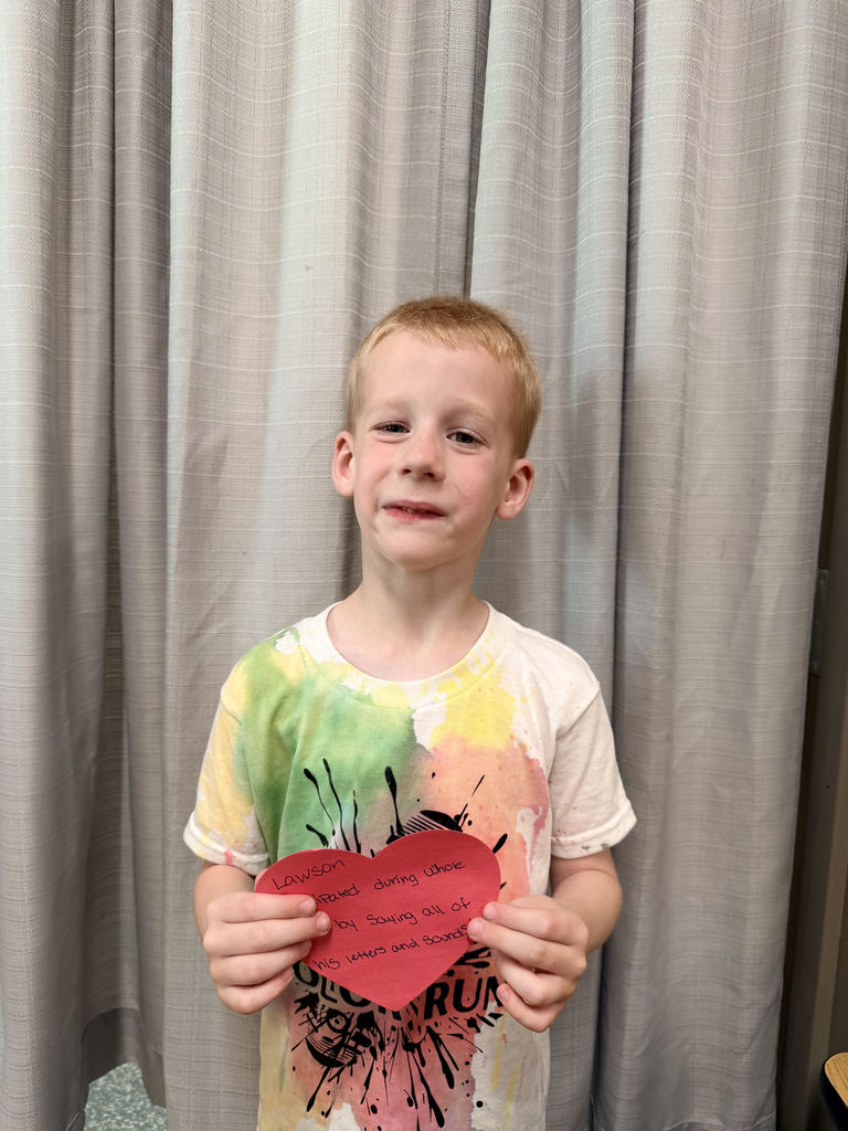 4/27/2026 Lawson received the Kindness Heart Award 