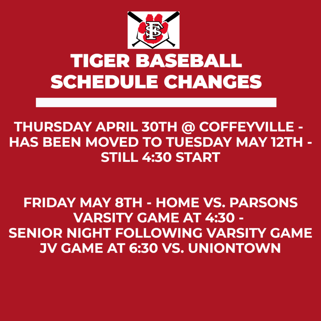 baseball schedule changes