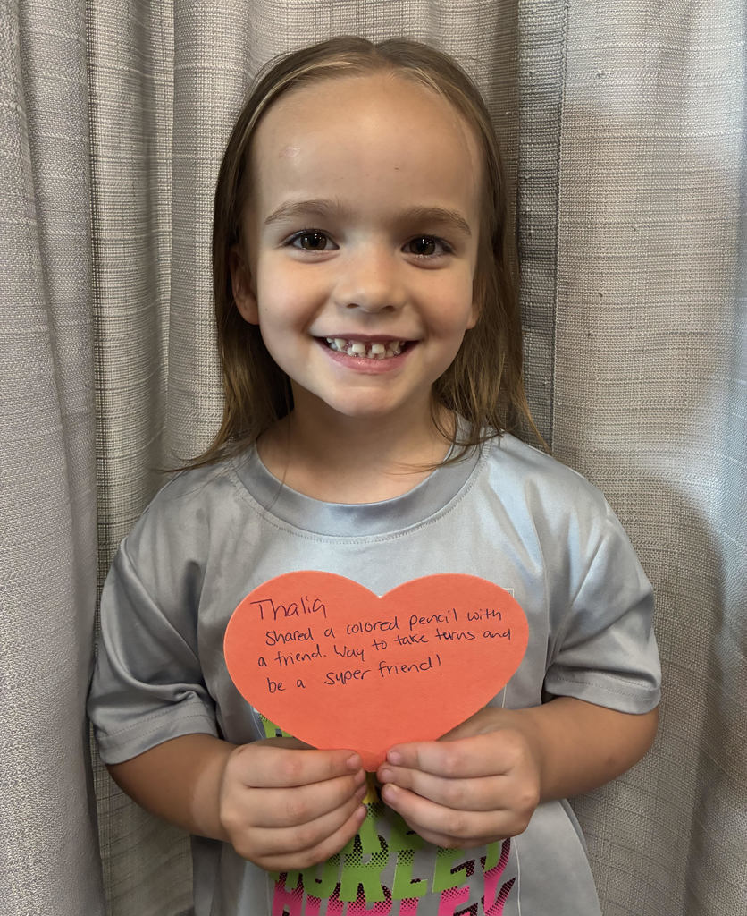4/29/2026 Thalia received the Kindness Heart Award