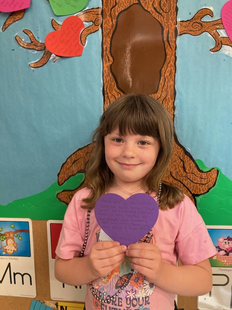 5/4/2026 Kase received the Kindness Heart Award