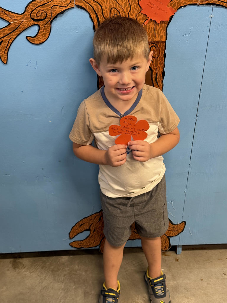 5/8/2026 Alijah received the Kindness Heart Award