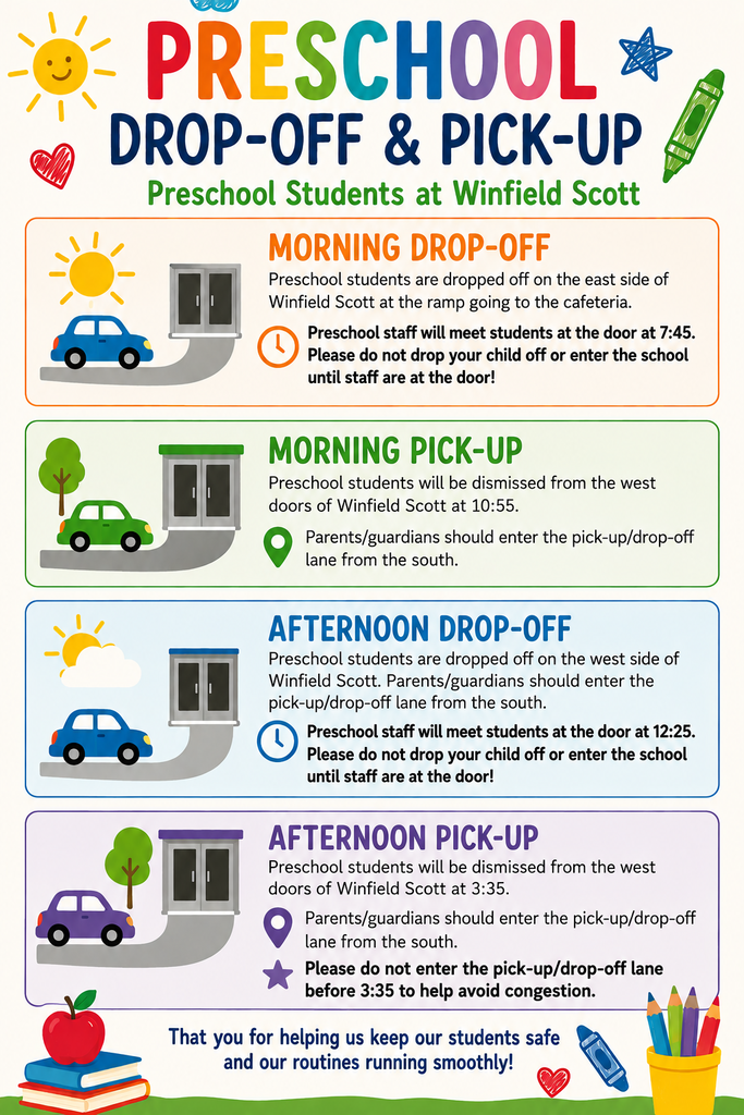 Pickup and Drop off Flyer