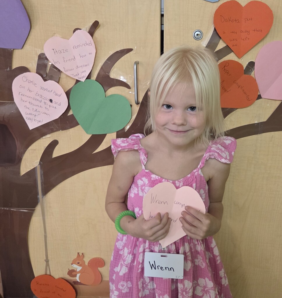 9/22/2026 Gabriella received the Kindness Heart Award