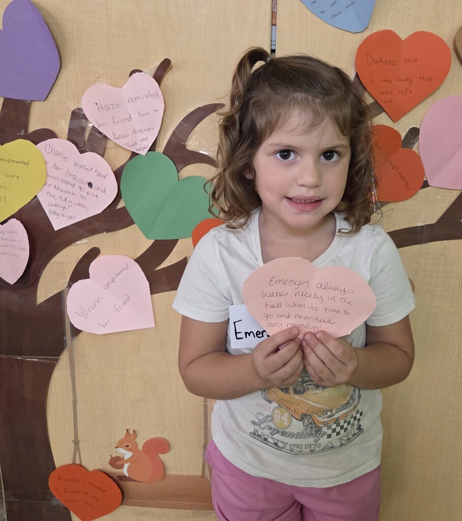 9/23/2026 Emersyn received the Kindness Heart Award