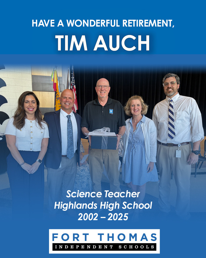 Science teacher Tim Auch is retiring from our District in 2025.