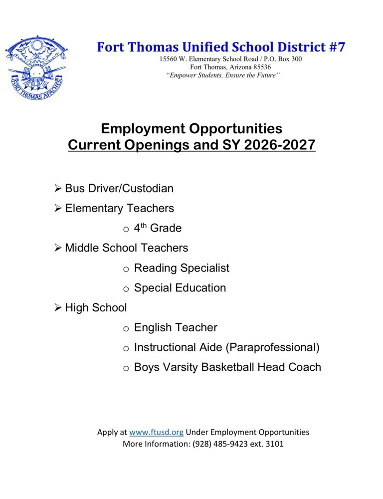 Employment Opportunities