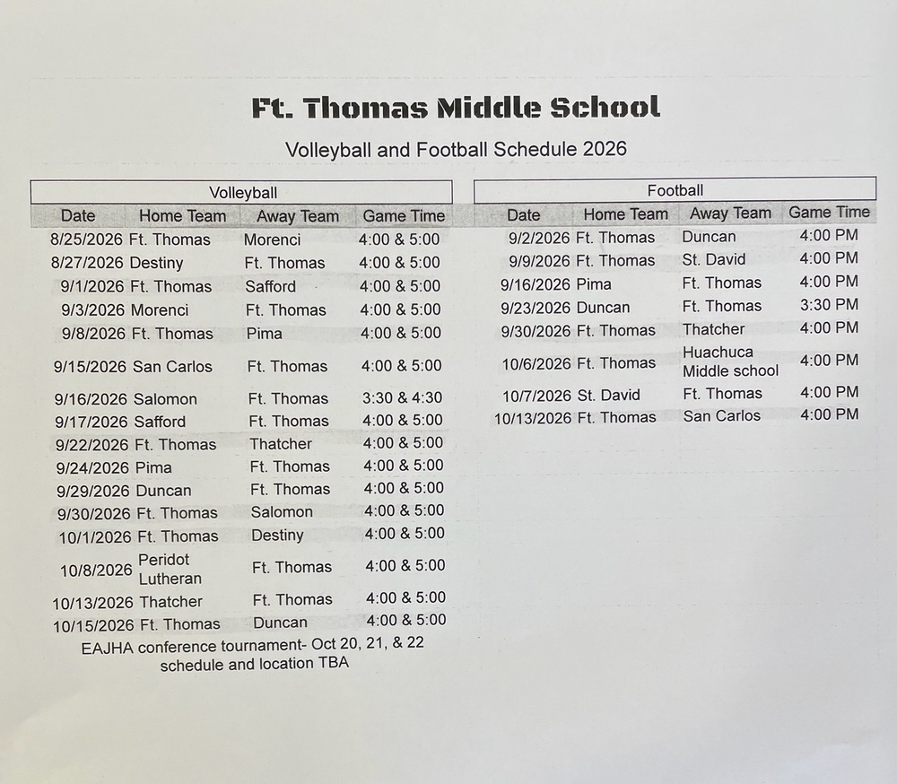 Schedule