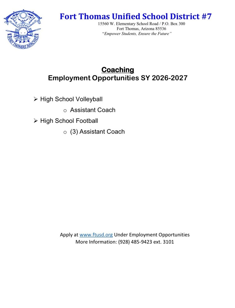 Employment Opportunities