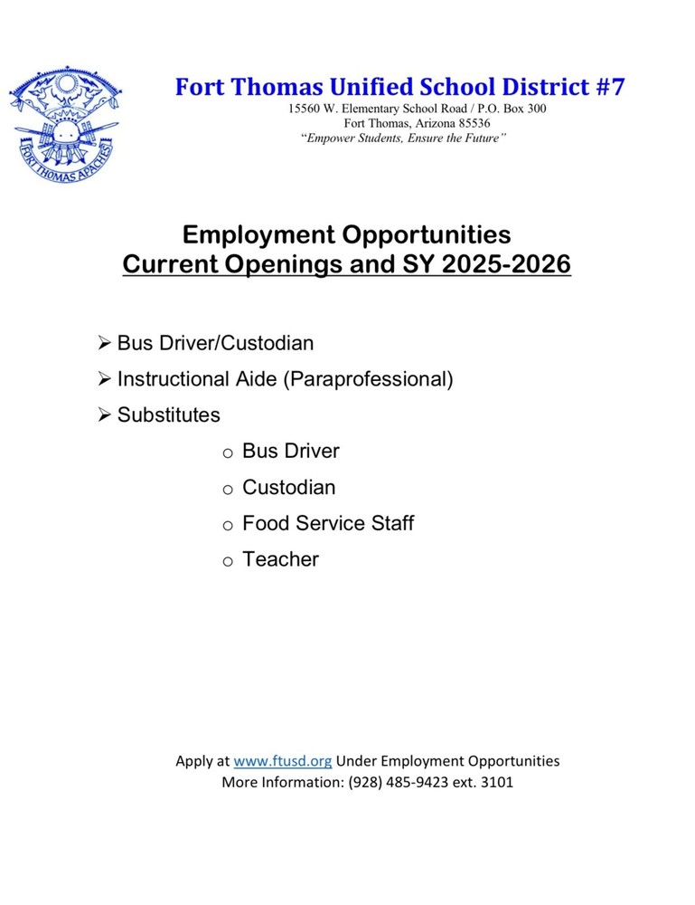 Employment Opportunities