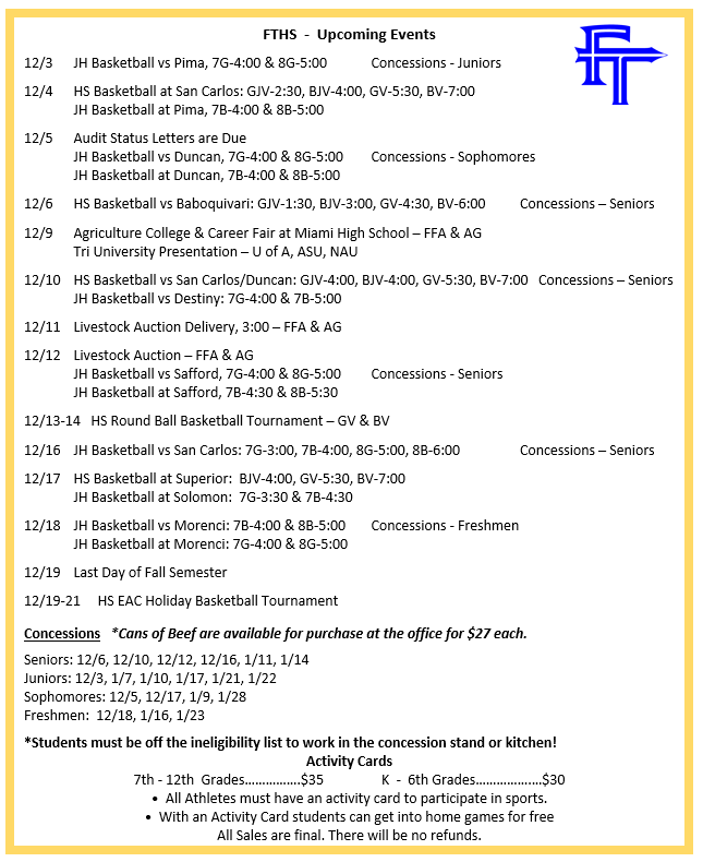 Upcoming Events