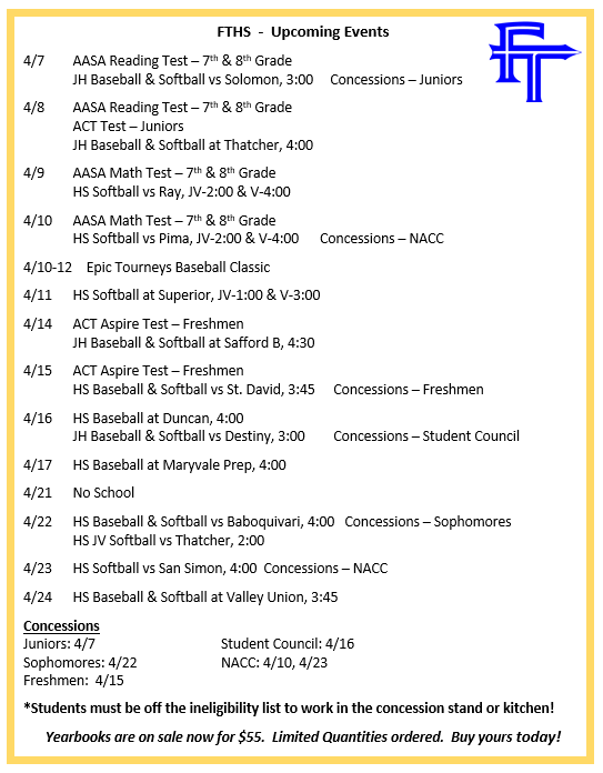Upcoming Events