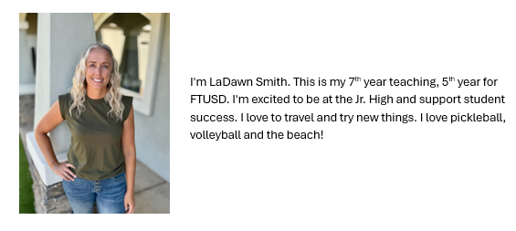 New JH Resource Teacher