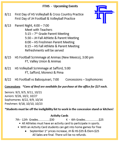 /FTHS Events, 8/11