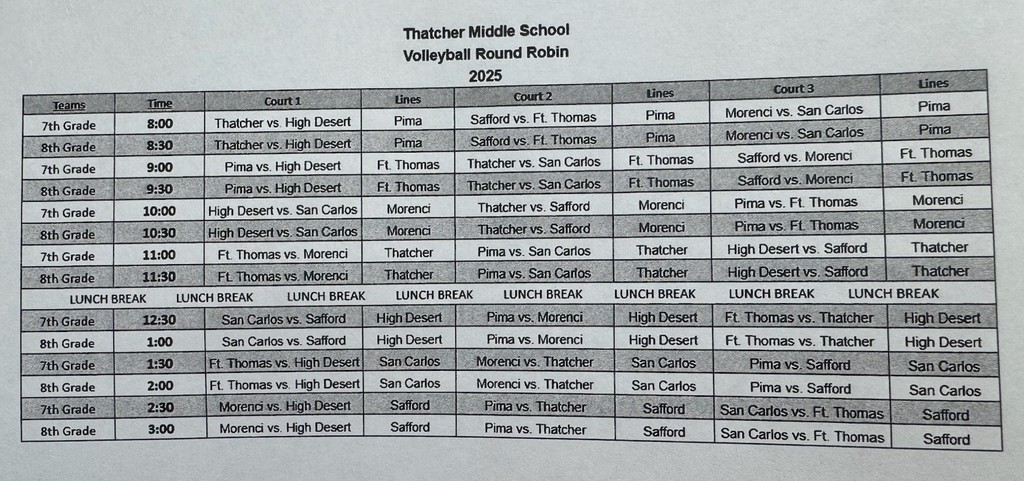 JH Thatcher Volleyball Invitational