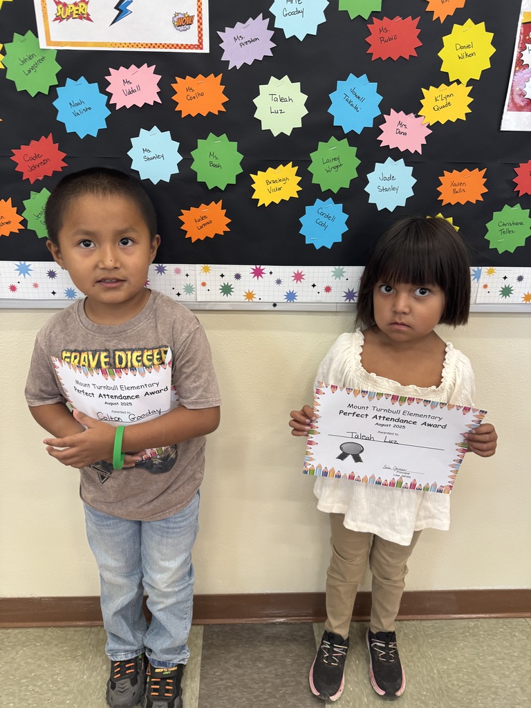Perfect Attendance for August