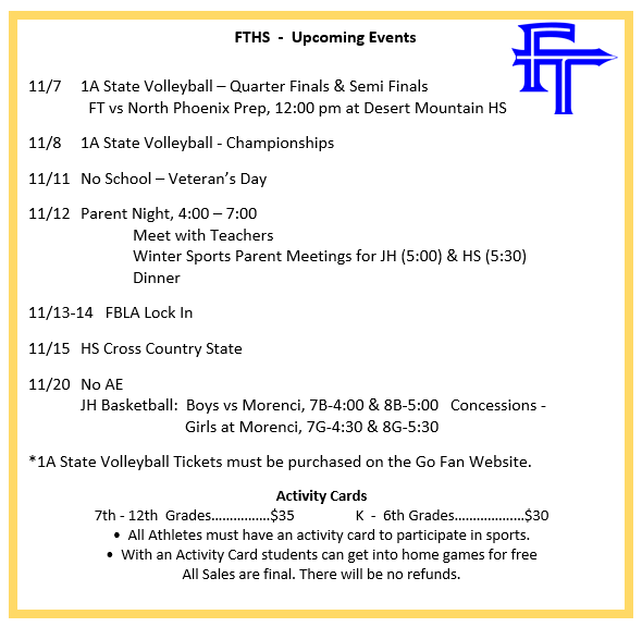 FTHS Events