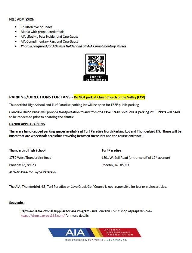 Cross Country State Info