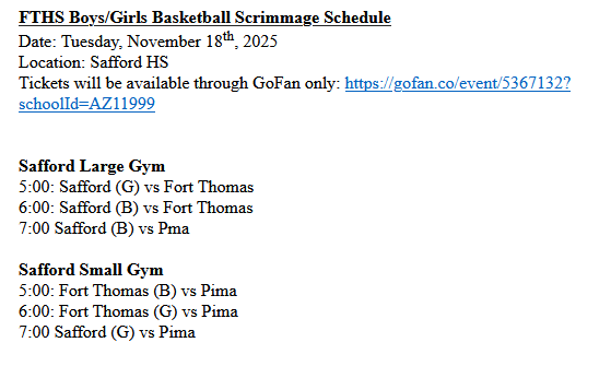 HS Basketball Scrimmage