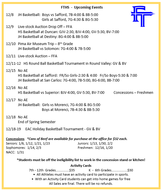 FTHS Events