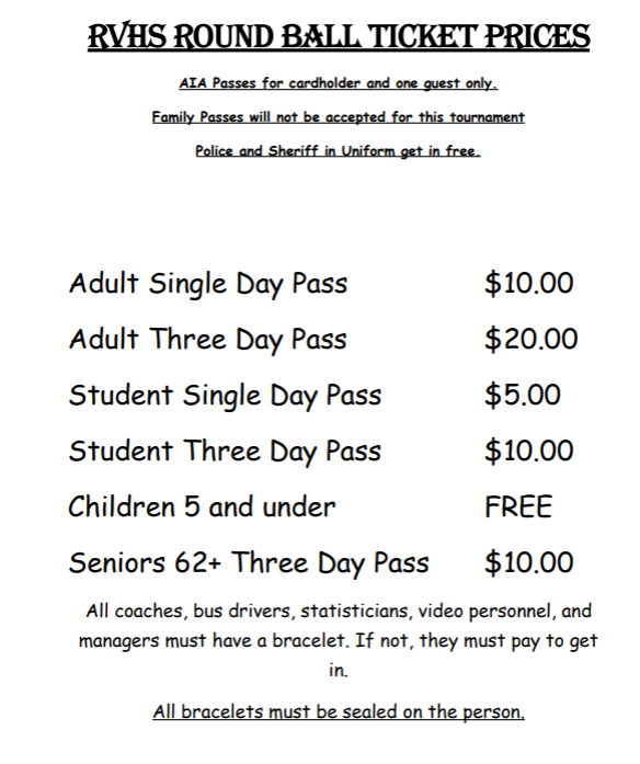 RVHS Round Ball Tickets