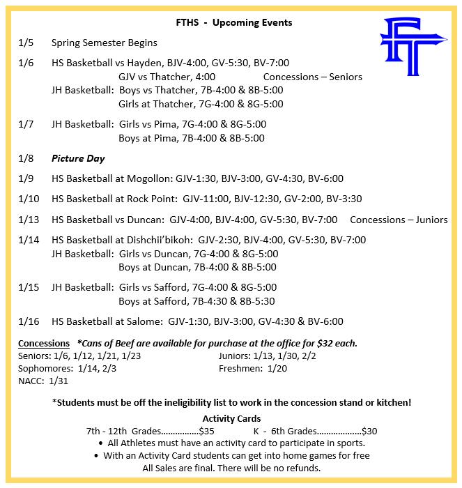 FTHS Events