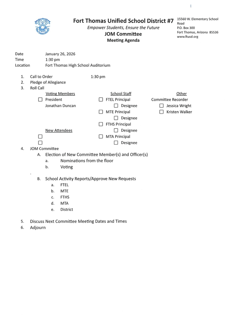 Indian Education Committee & Johnson O'Malley Meeting 