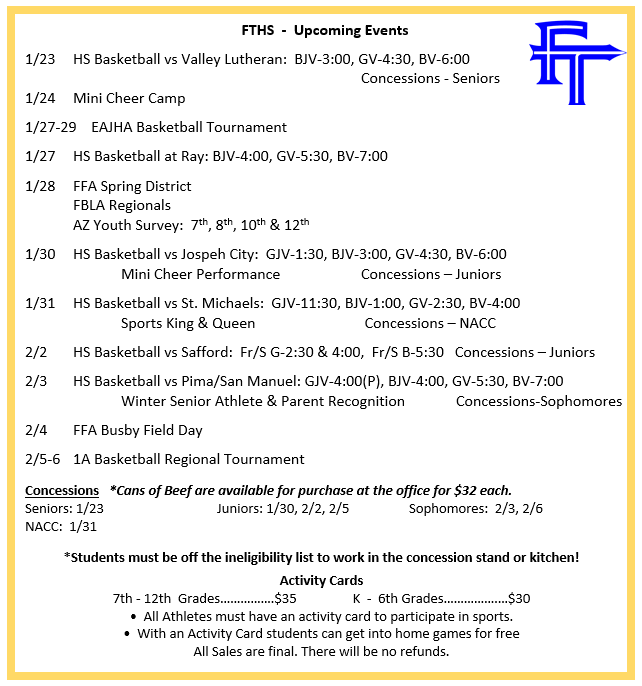 FTHS Events
