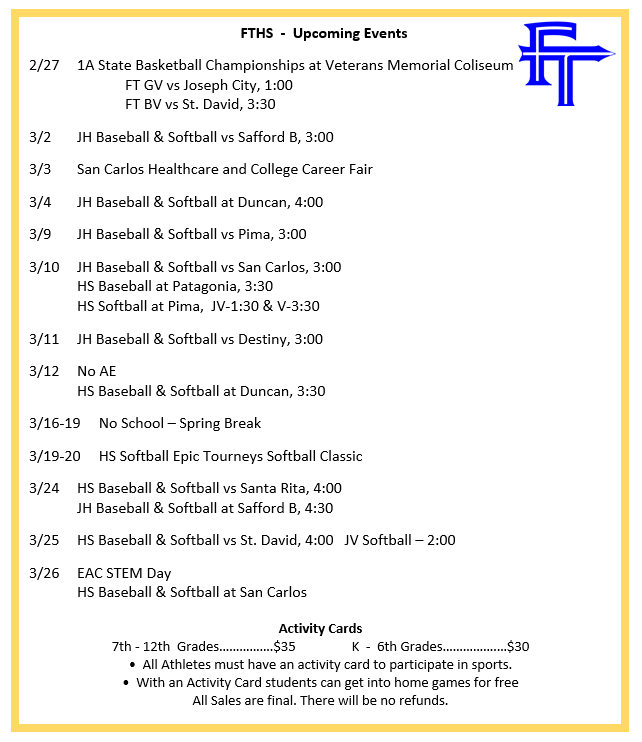 FTHS Events
