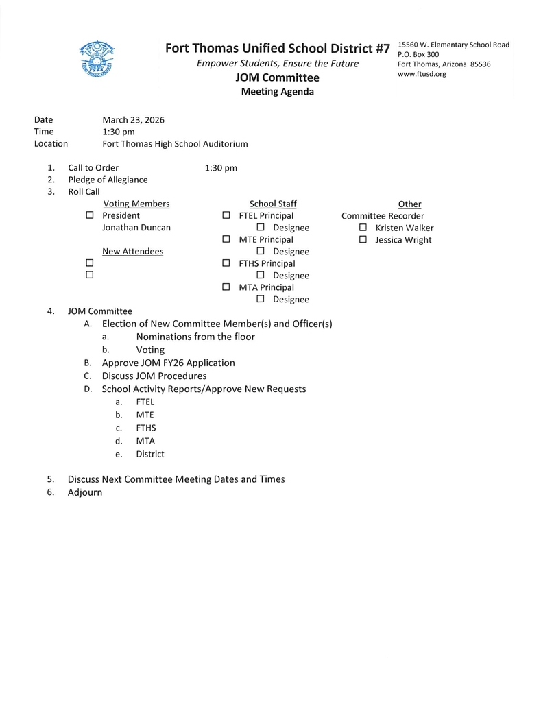 Indian Education Committee & Johnson O'Malley Meeting 