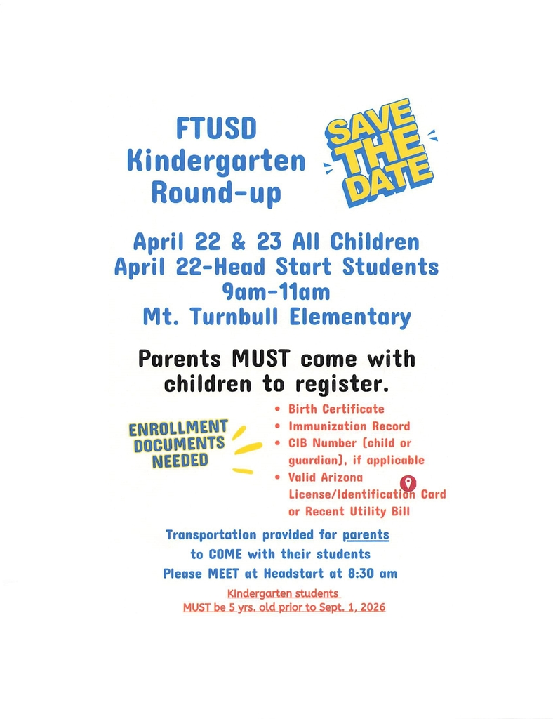 FTUSD Kindergarten Round-up
