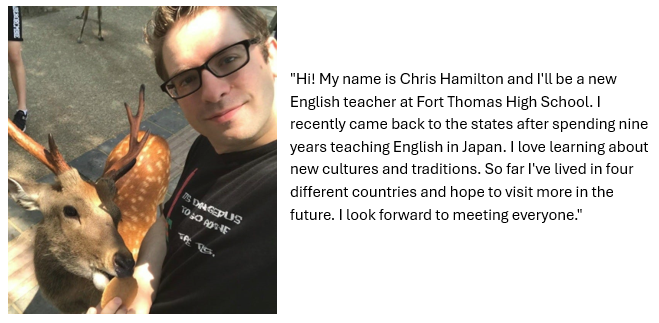 Welcome Chris Hamilton
