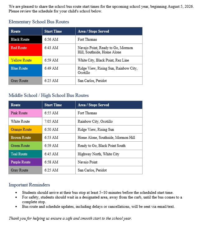 Bus Routes