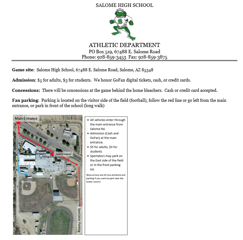 HS Football at Salome