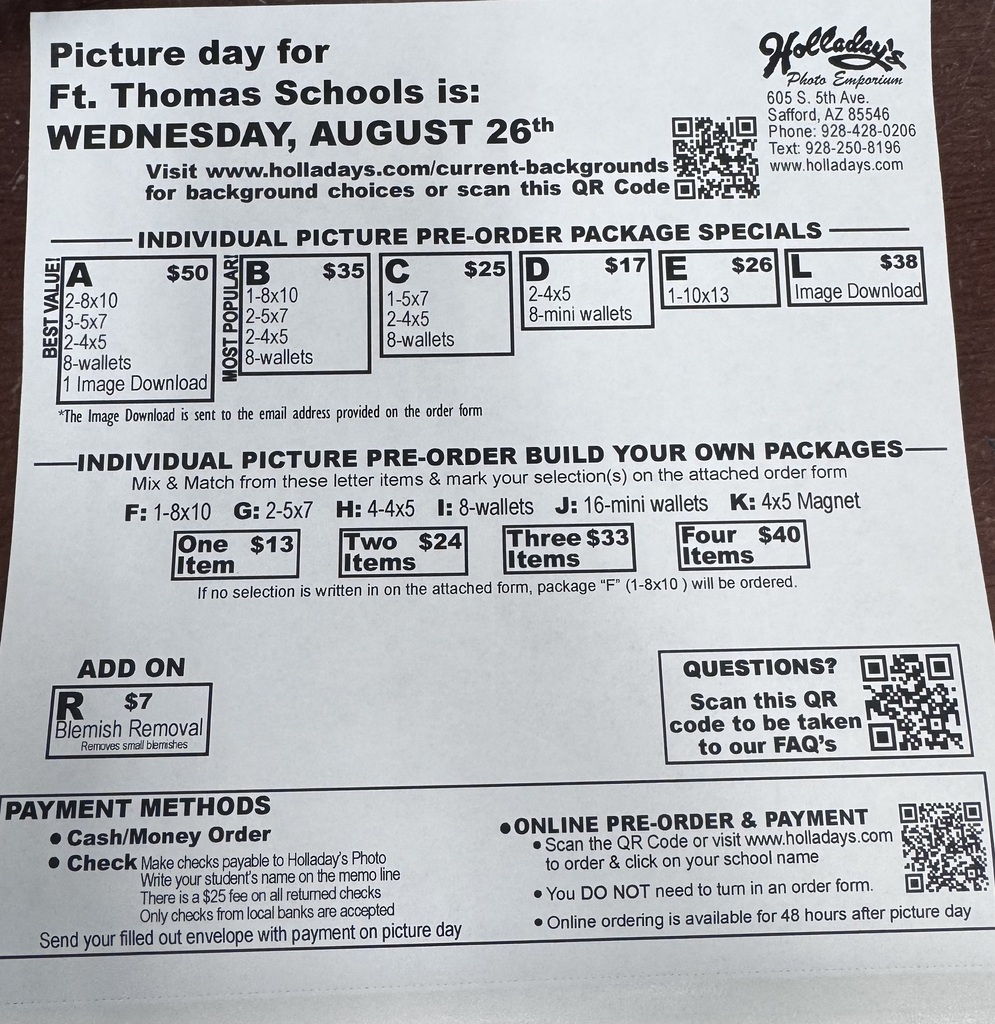 Picture Order form