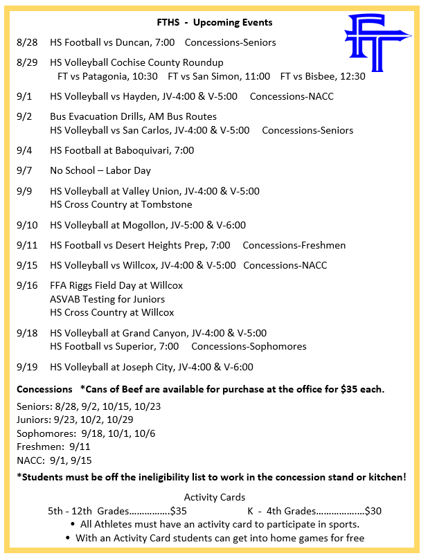 FTHS Events