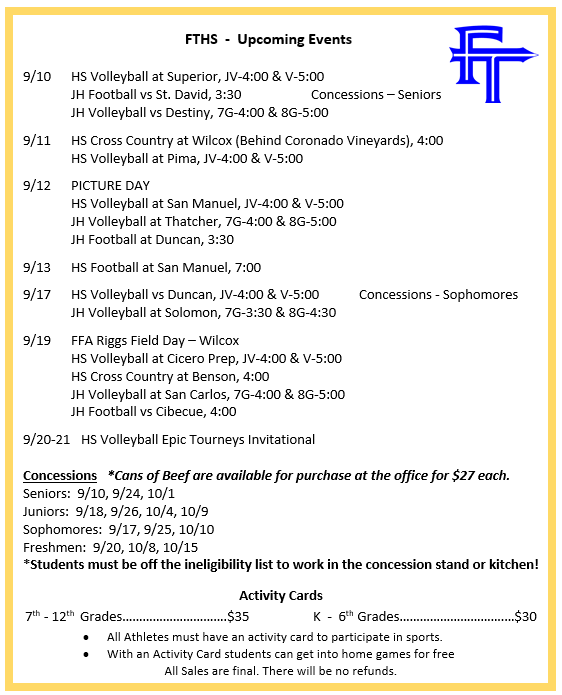 Upcoming Events