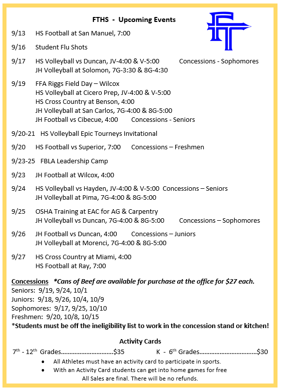 Upcoming Events