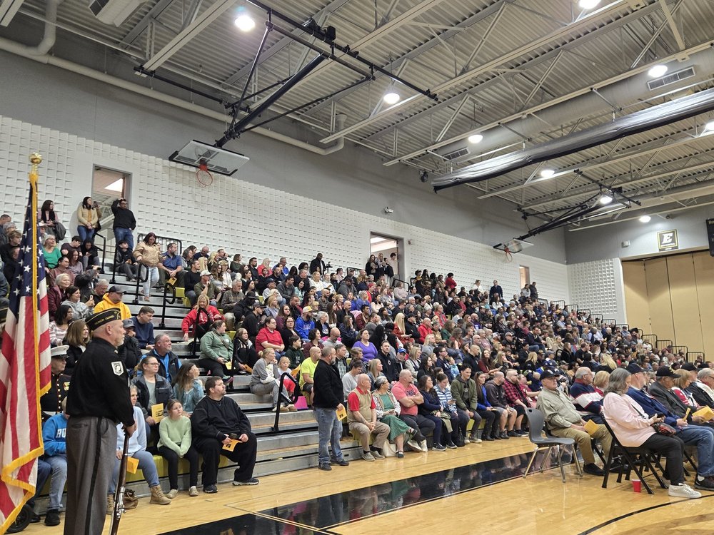 Veterans being recognized at the FZE Veterans Celebration