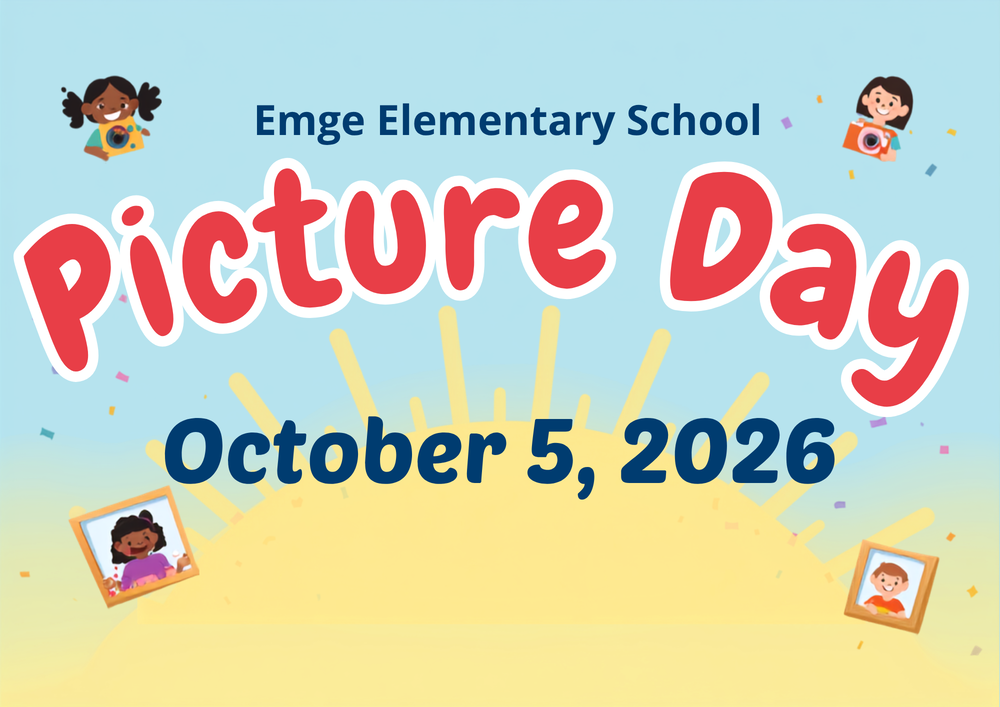 Emge Elementary School Picture Day is October 5, 2026
