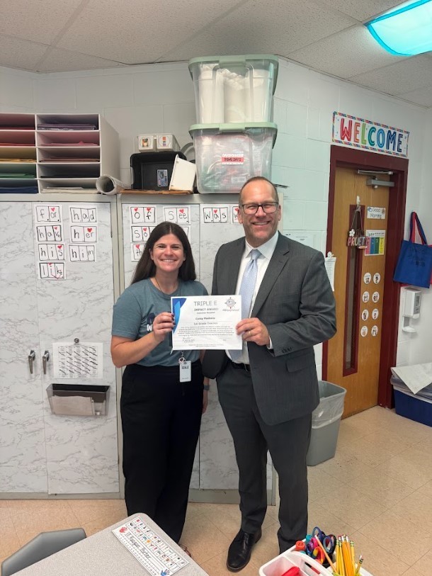 Mrs. Madonia and Dr. St. Pierre