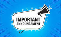 Important Announcement
