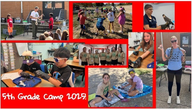 Collage of Images from 25-26 5th Grade Camp