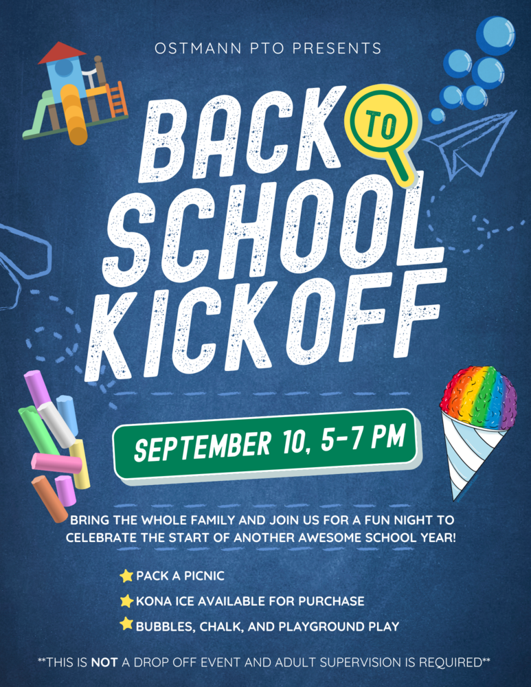 Back to school kickoff flyer