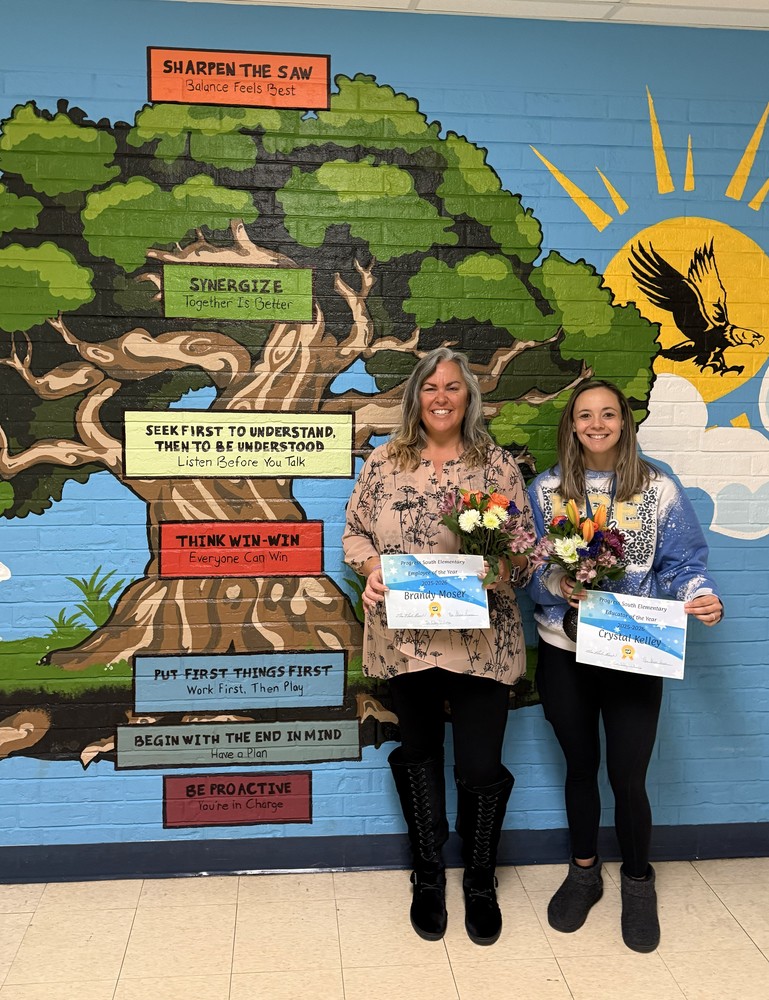 Brandy Moser, Employee of the year. Crystal Kelley, Educator of the Year