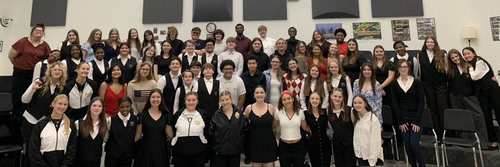 Choir Posing at Veteran's Day