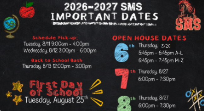 SMS Important Dates