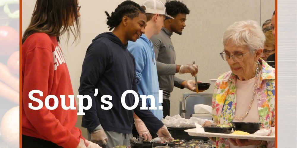 Soup's On! Students serve residents lunch