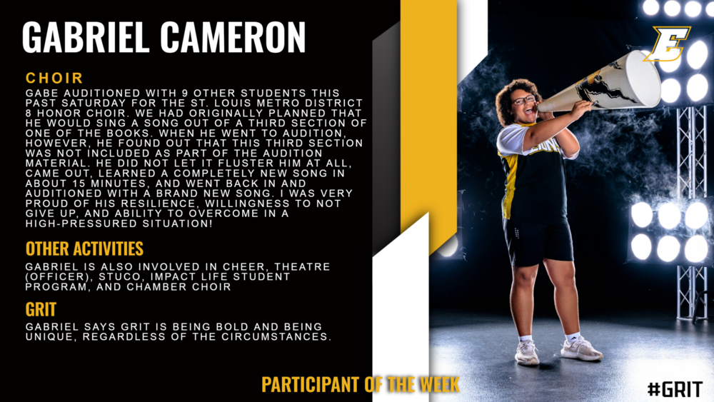 Gabriel Cameron Infographic