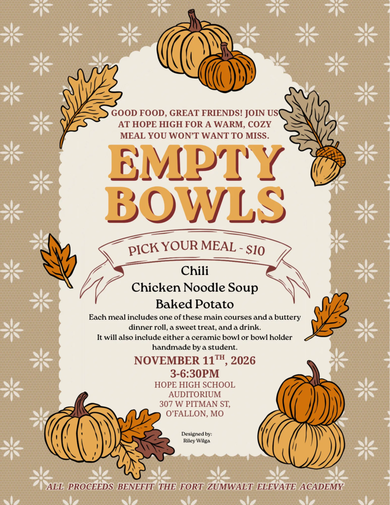 Empty Bowls Flyer with Details